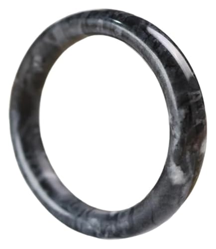 Bracelet en jade rond noir femme | Bijoux en jadéite véritable naturelle