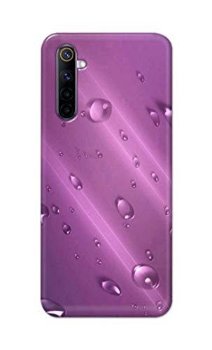 Image of PRINTFIDAA Water Bubbles in Lilac Background Printed Designer Hard Back Case Cover for Realme 6 / Realme 6S / Realme 6i (6.5 inch) -(UO) MVN1005