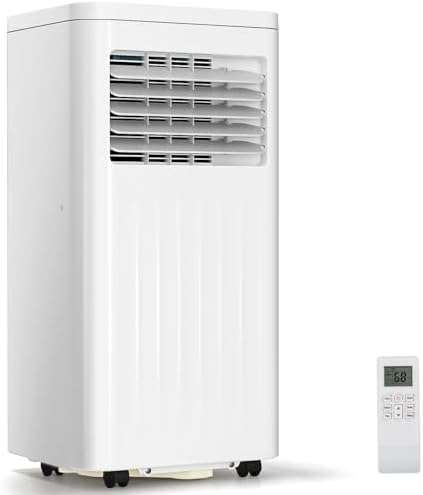 ZAFRO Portable Air Conditioners, 10000 BTU, 3 in 1 Portable AC Unit with Window Kits, Fan & Dehumidifier Modes, Cools up to 450 Sq.Ft, LED Display/Remote Control, 24H Timer for Living Room, Bedroom