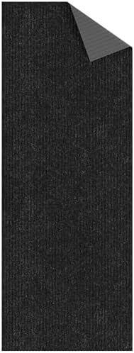 Ottomanson Hallway Runner Rug 2' x 6' Durable Non-Slip Mat with Scraper Pile for Indoor & Outdoor Use - Ideal for Kitchen, Entryway, Patio & Garage - High-Traffic Carpet, Black — view 8
