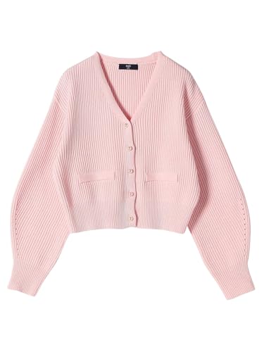 [シップス カラーズ] カーディガン 手洗い可能 Vネック パールモチーフボタン カーディガン レディース 226210011 ピンク ONE SIZE