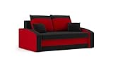 Item weight 72.0 kilograms Sofini Sofa Hewlet mit Schlaffunktion! Best Schlafsofa! 2- Sitzer Sofa,Schlafsofa schlaffunktion und Bettkasten (Haiti 17+ Haiti 18), sofahewlet_dostawa, Breite: 152cm, Tiefe: 90 cm, Höhe: 72 cm