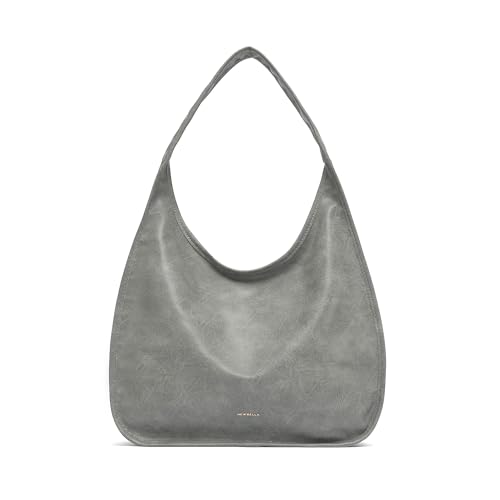 Image of NEWBELLA Hobo Purse, PU Leather Shoulder Bag, Tote Handbag for Work and Travel (Quartz Grey)