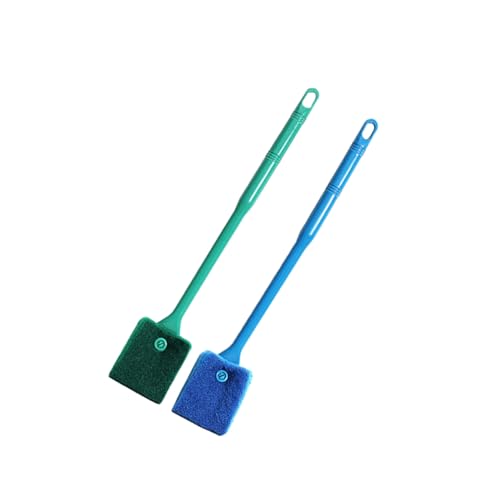 BESPORTBLE 2pcs Long Handle Fish Tank Glass Double Sided Cleaning Brush Magnetic Scrubber for Large Aquarium Random Color
