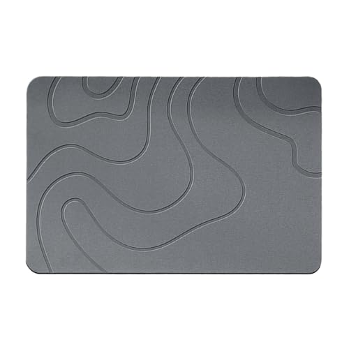 Zyntora Alfombra Diatomita Baño | Alfombrilla De Baños Antideslizante | Súper Absorbente Alfombras De Ducha | Alfombra Antideslizante para Puerta para Cocina, Bañera Y Salida De La Ducha