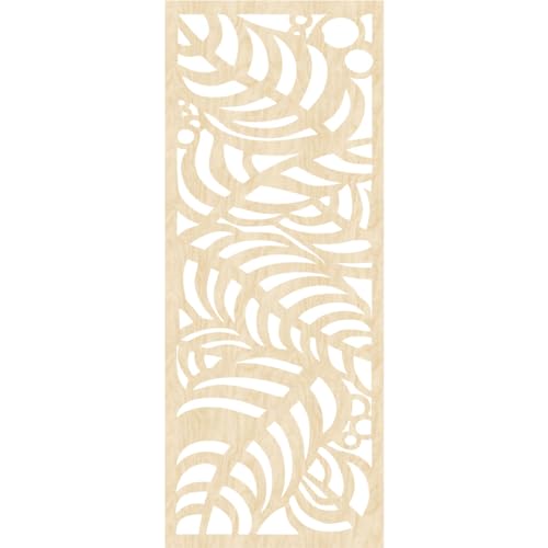 Image of 19 3 /8 inchW x 49 3 /8 inchH x 3 /8 inchT Mills Decorative Fretwork Wood Wall Panels, Birch