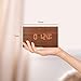 Reloj despertador Reloj digital de madera Triángulo LED Reloj de escritorio de...