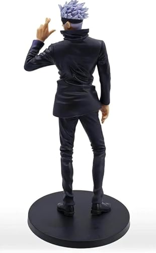 Image of Gojo Satoru Action Figure 21.5cm Jujutsu Kaisen Anime Collectible PVC Figurine with Stand, Multicolor Statue for Desk Car Dashboard Home Decor Gift for Fans Boys Girls Anime Fans (Gojo 21.5Cm)