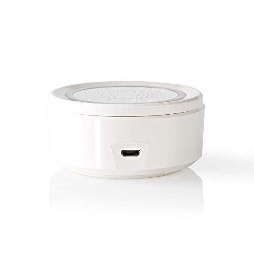 Nedis Sirena Inteligente Wi-Fi de 85 dB inalámbrica para seguridad doméstica doméstica