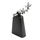 HIAKDOFT Profesional de Campana de Vaca para Batería Accesorio de Percusión Resistente Instrumento Metálico Duradero para Conciertos y Fiestas