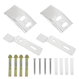 Xhziy 2 Set Wall-Mounted Sink Bracket Washbasin Installation Wall-Mounted Base Sink Countertop Under-Mounted with Screw Part for Flushing Urinal and Washbasin