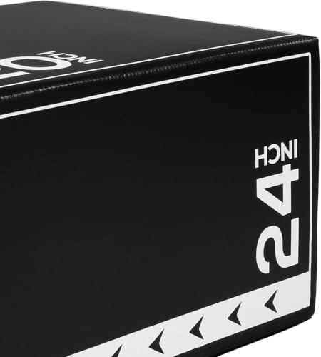Image of BalanceFrom 3-in-1 Foam Plyometric Jump Box for Home Gym, Multiple Heights.
