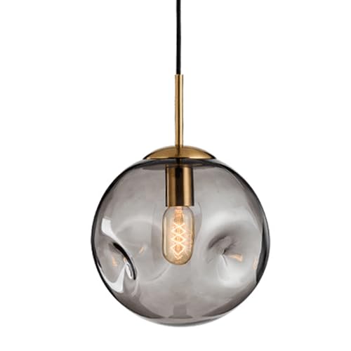 Lampe suspendue en verre texturé haut de gamme et luminaire décoratif hôtel luxe