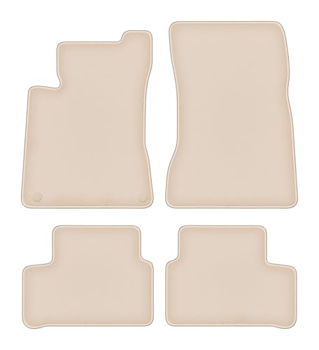 Tapis de voiture anti-saleté en velours épais pour Mercedes Classe A W177 berline beige