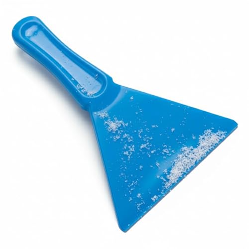 EarlyGrow 10cm Wide Plastic Ice Scraper Ice Snow Frost Removal for Cars Vans 4x4s Truck Windscreen and Windows No Scratches (1 Blue)