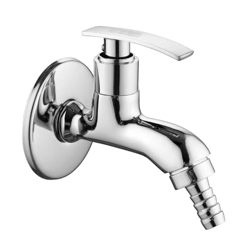 Image of Nozzle Pipe Connector Tap Adaptor for Garden Hose - Washing Machine Faucet Fitting Attachment Chrome-Plated Water Hose Connector for Indoor & Outdoor Use