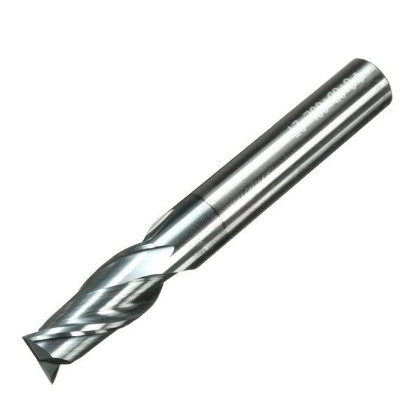 VIDOO Set Frese in Carburo 2 5 6 8 10 12mm 4 Taglienti Acciaio al Tungsteno Lavorazione CNC-12mm