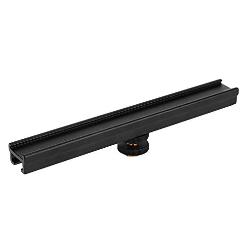 Easy Hood ESE-20 20cm Cold Shoe Mount Extension Bar Bracket Holder with 1/4 I S Hole for C for Camera the Cold Shoe Mount Is and Wear B Cold Shoe Extension BarCamera Cold Shoe
