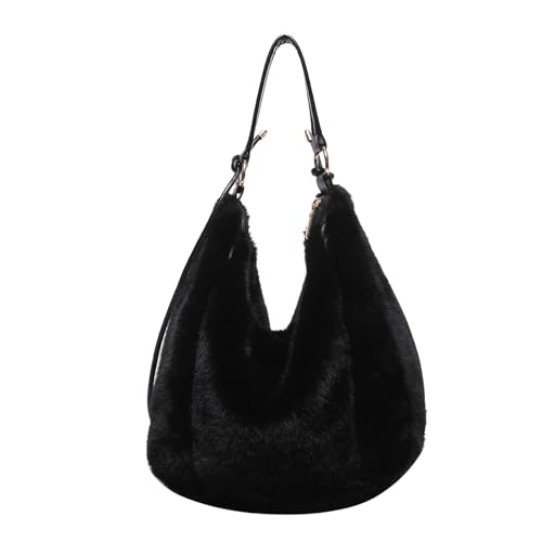 Bolso Tote de Peluche Fuzzy para Mujer miniatura 1