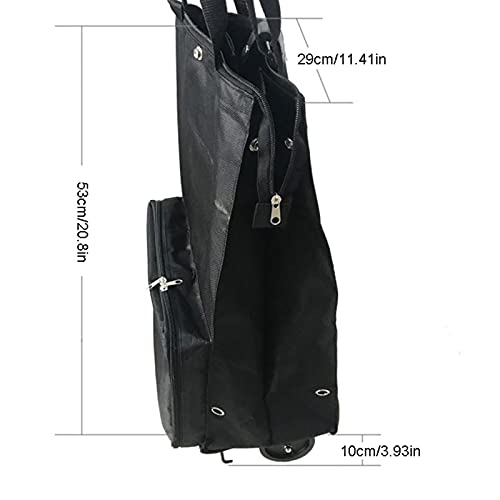 Einkaufswagen Einkaufstrolley Faltbarer Trolley Lebensmittelgeschäft Einkaufswagen Einkaufstasche aus Oxford-Gewebe for… – Bild 4