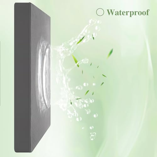 Image of Twin Mattress Protector, Waterproof Mattress Pad Washable Rayon Mattress Cover Breathable Noiseless Bed Protector 3D Patterns 5 inch - 21'' Elastic Fitted Deep Pocket(Dark Grey)