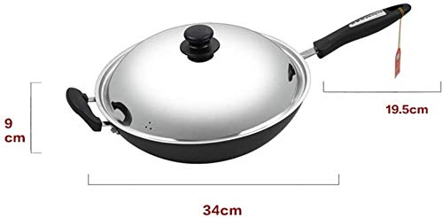 Wok de hierro fino con tapa 34 cm miniatura 7