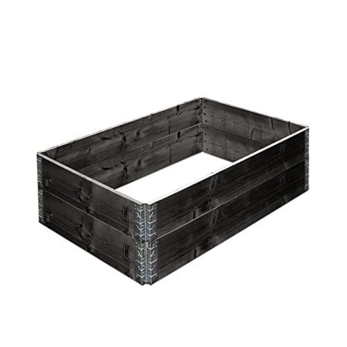 Hochbeet Pflanzbeet 120 x 80 x 19,5 cm aus Fichtenholz 2er Set,...