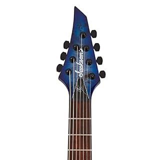 Jackson Pro Series Signature Chris Broderick Soloist HT7P Transparent Blue – Guitare Électrique Signature - Les Beatles, Paul McCartney, John Lennon, RIngo Starr, George Harrison Jackson Pro Series Signature Chris Broderick Soloist HT7P Transparent Blue - Guitare Électrique Signature – Image 4