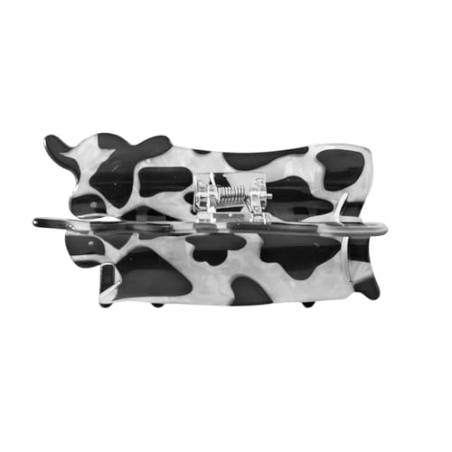 Pinzas para el pelo con diseño de vaca acrílicas, accesorio para el pelo en forma de toro, para mujeres, niñas, señoras, oficina, boda, fiesta