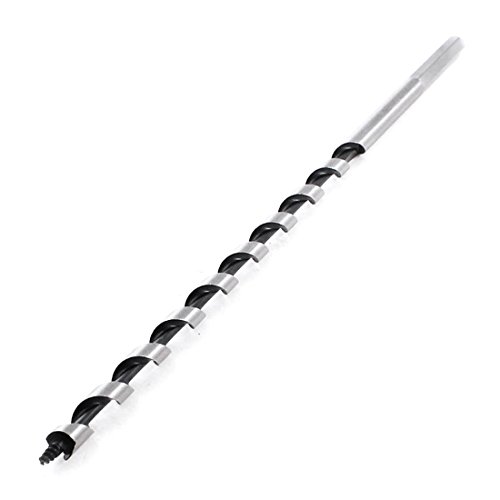 Aexit 6mm Threaded Metalworking & Multipurpose Drill Bits Tip Hex Shaft Auger Wood Drill Bit Step Drill Bits 23cm Length