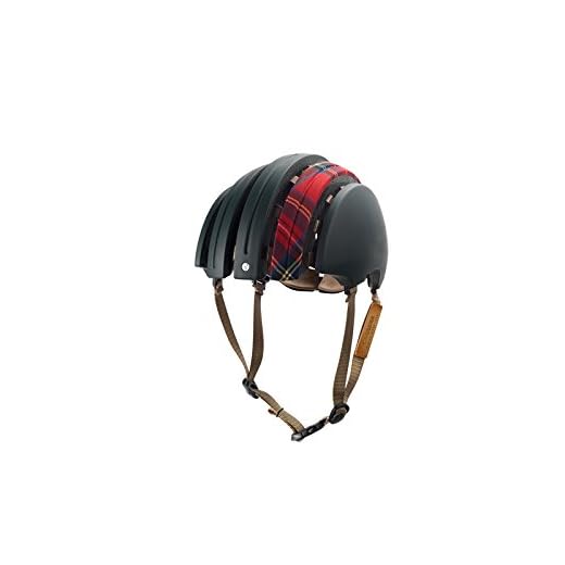 Brooks England Foldable Helmet with Fabric Cover, Large, Green/Red