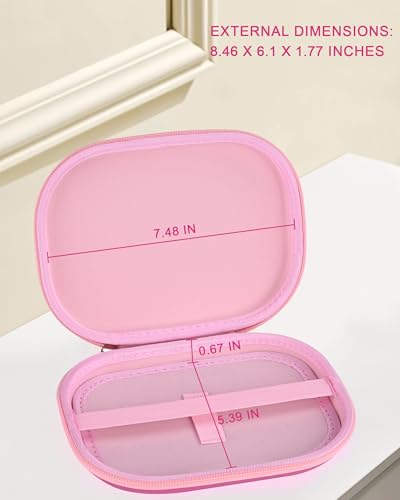 Image of Reading Light Case for Glocusent LITOM LEDGLE TSINGREE, Portable Book Light Case, Pink, Small