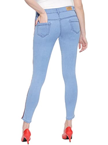 Image of HIGH Star Women Blue Slim-Fit Stretchable Jeans
