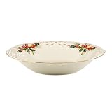 Winter Greetings Pierced Low Bowl