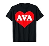 Funny Matching I Love Ava Man Woman Kids Girls