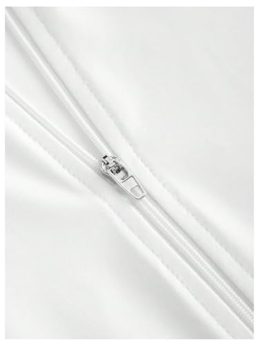 Girl's Full Zip Up Long Sleeve T Shirts Mock Neck Fitted Athletic Sports Workout Fall Tops4