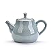 Czajnik ceramiczny Czajnik Pojedynczy Dzbanek Wszystkie Ręcznie Ceramiczny Czajnik Rozmiar Nóż Zestaw Herbaty Kung Fu, Malachit Zielony (Niebieski)