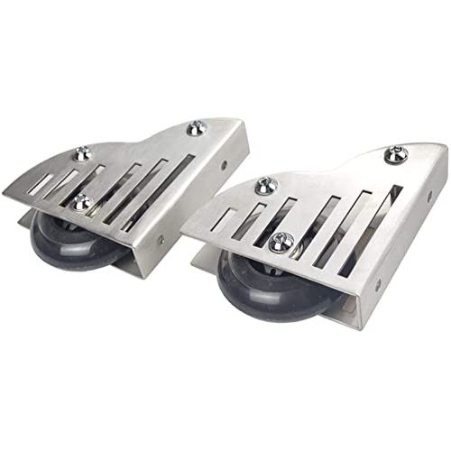 Herrajes de acero inoxidable para estantería con ruedas de suelo que no rayan el pavimento 5