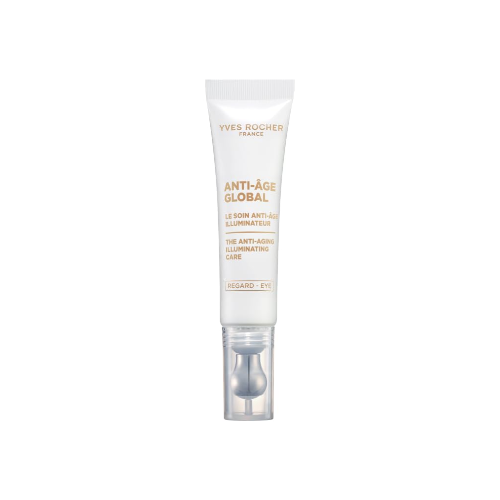 Yves Rocher ANTI-AGE GLOBAL Set für Regeneration: Supreme Creme (75 ml) & Korrigierende Augenpflege (15 ml) mit Gold-Achillea – Glättet Falten & Bringt die Augenpartie zum Strahlen