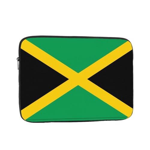 Flag Of Jamaica Laptop Sleeve Case 17 Inch Suitable For Notebook Computer Tablet Traveling Carrying Simple Case