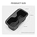 LUCKEASY 2PCS 2nd Row Door Side Cup Holder Insert for Hyundai Santa Fe 6/7 Seat 2024 2025 Rear Drink Limiter Interior Accessories TPE Black
