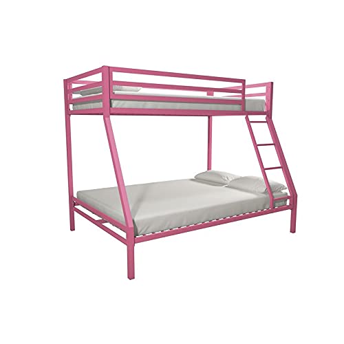 Image of Twin Over Twin Metal Bunk Bed | Bunk Bed Without Storage for Kids & Adult | Double Decker Cot for Kids Room | Space-Saving | Metal Bunker Cot (Mattress Not Included) (Aqua Blue)
