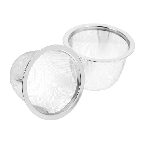 Zerodeko Lot De 2 Passoires à Thé En Acier Inoxydable 6,5 Cm Filtre Robuste Infuseur De Feuilles Pour Théière Usage Quotidien
