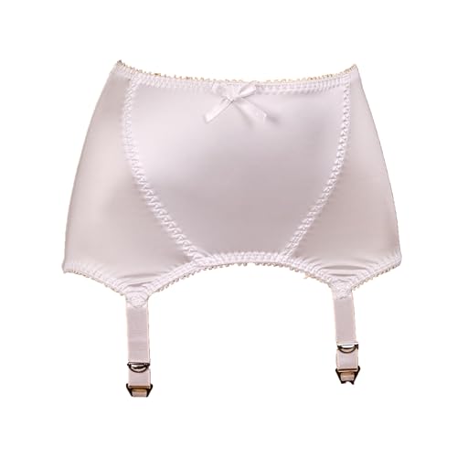 Jupe de lingerie en dentelle unie avec boucles et jarretelles réglables