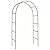 Garden Arch, Outdoor Flower Garden Arch Trellis, Sturdy Steel Arbor for Climbing Plants, Wedding Decoration, 7'8" H x 4'5" W, Dark Green