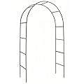 Garden Arch, Outdoor Flower Garden Arch Trellis, Sturdy Steel Arbor for Climbing Plants, Wedding Decoration, 7'8" H x 4'5" W, Dark Green