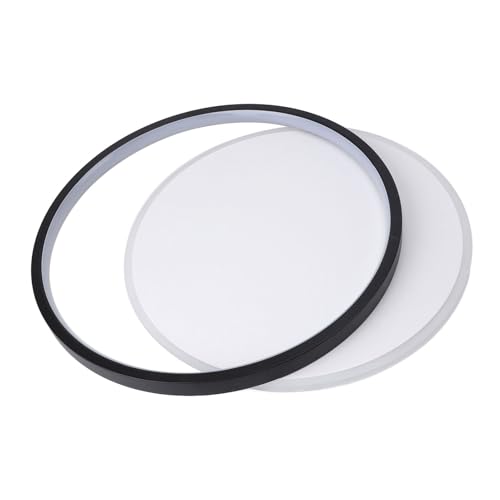 Plafonnier LED variable télécommande luminaire rond moderne acrylique 60 cm - 4