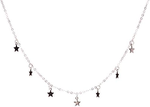 doublelovely Boho Chocker Chain Tassel Star Choker Necklace for Women Necklaces & Pendants Collar