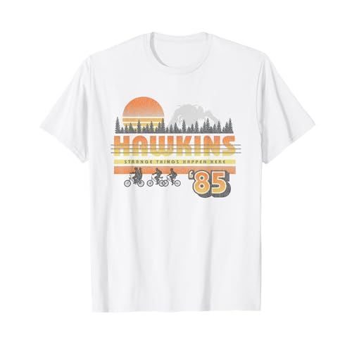 Stranger Things Hawkins Retro 85 Camiseta