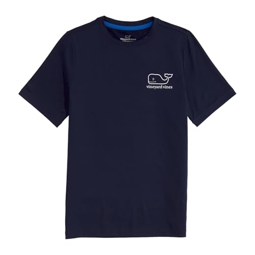 vineyard vines Boys' Whale Outline Short-Sleeve Harbor Performance Tee2